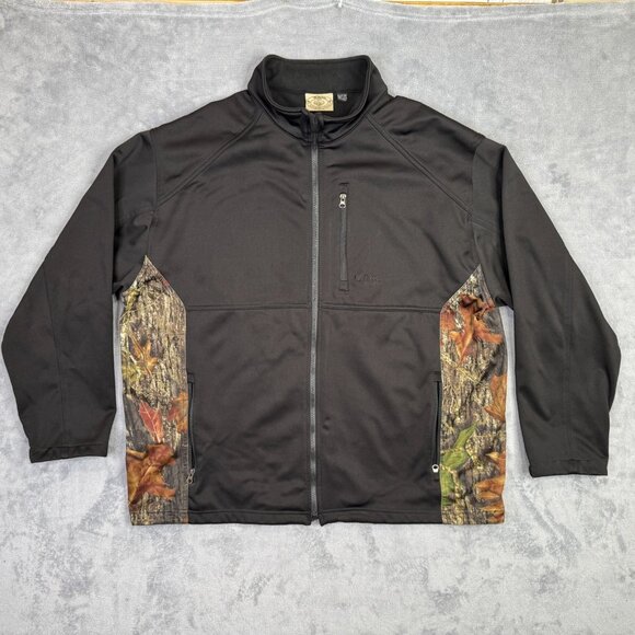 Tag Safari Jacket Softshell Coat Mens 2XL Black Camo Zip Up Hunting Outdoor XXL - Picture 12 of 12